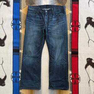 Vintage Y2K Men’s Levi’s 527 Boot Cut Denim Dark Wash Blue Jeans Size 34x30